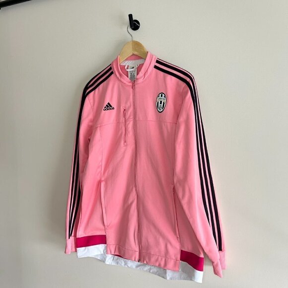 Adidas Juventus 2015-2016 Anthem Pink Zip Up Jacket Size L - Picture 4 of 7